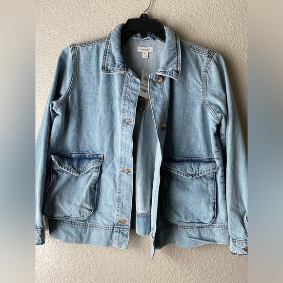 On 34th Jackets & Blazers - Light Wash Denim Jacket by On 34th Size XXL New